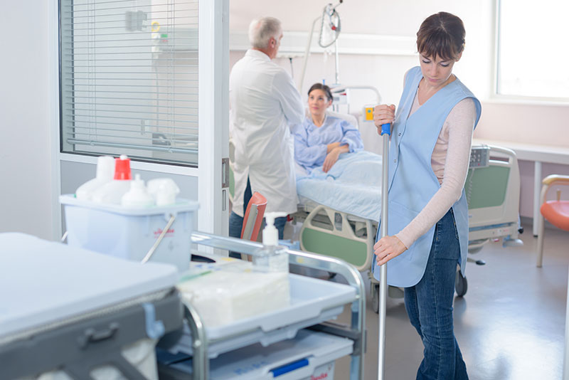 Cleaning in hospital setting